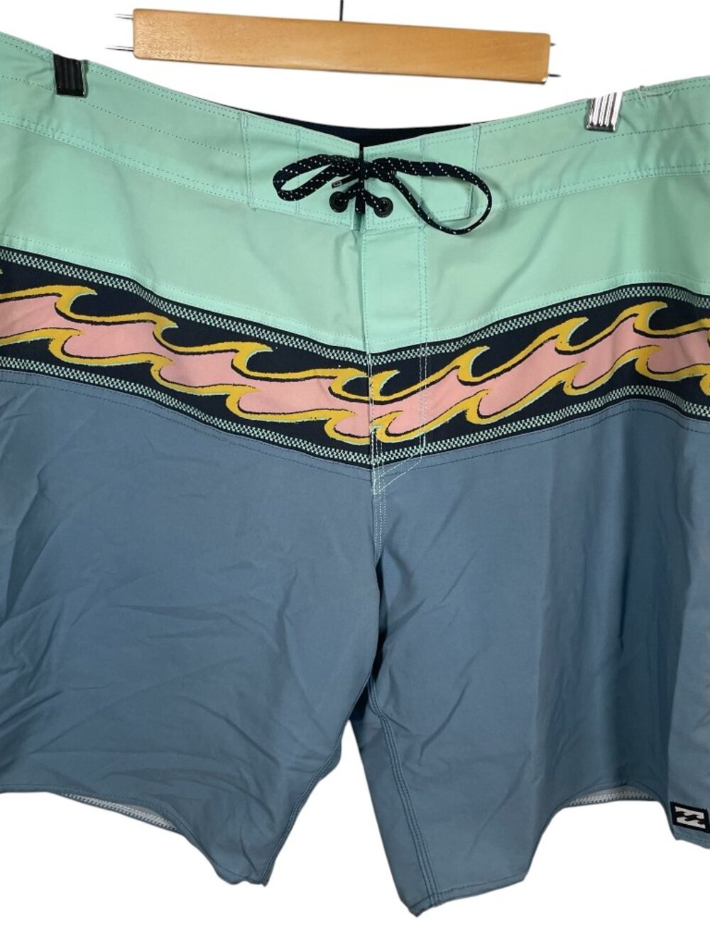 Billabong Momentum Pro Boardshorts Mens Size 36 Beach Sun Surf Blue Green